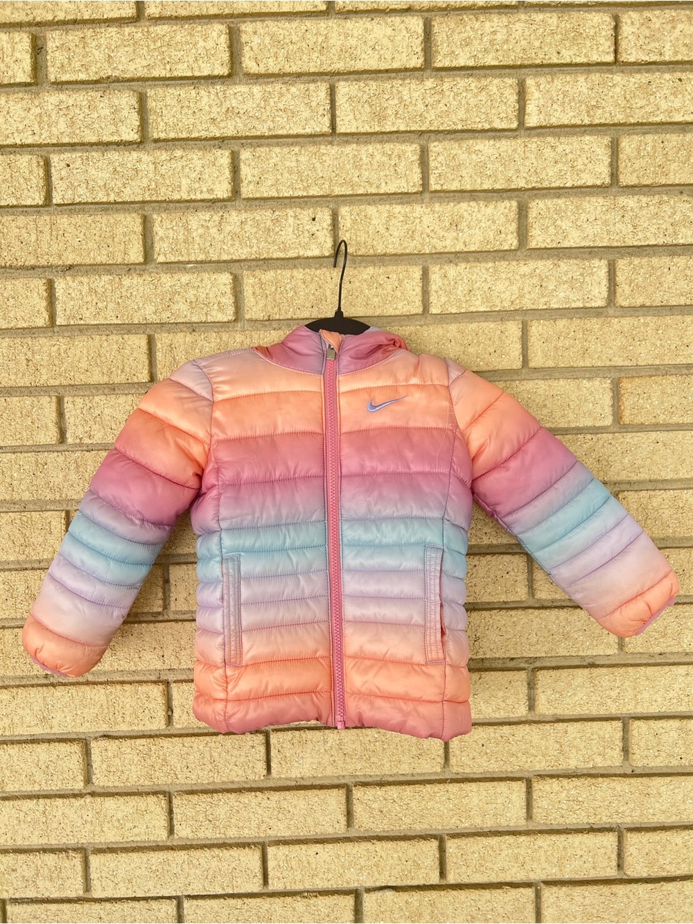 Nike Toddler Girls' Ombre Pink Purple Puffer Jacket